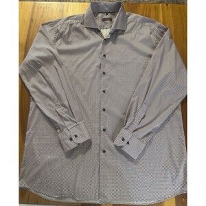 Eterna Men’s Modern Fit Performance Shirt Size 46/18 XXL. Button Up Long Sleeve